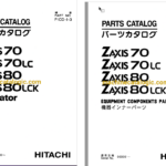 Hitachi ZX70, ZX70LC, ZX80, ZX80LCK Excavator Full Parts Catalog