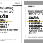 Hitachi ZX135US-6 Hydraulic Excavator Full Parts Catalog