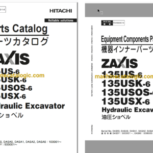 Hitachi ZX135US-6 Hydraulic Excavator Full Parts Catalog