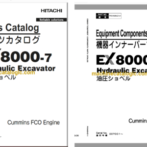 Hitachi EX8000-7 Cummins FCO Engine Hydraulic Excavator Full Parts Catalog