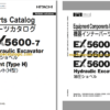 Hitachi EX5600-7,EX5600-7B,EX5600-7E Hydraulic Excavator Full Parts Catalog
