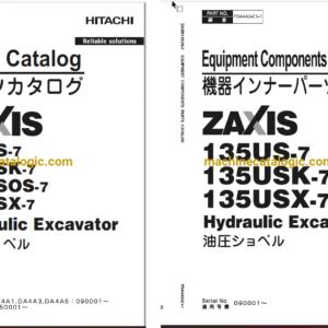 Hitachi ZX135US-7,135USK-7,135USOS-7,135USX-7 Hydraulic Excavator Full Parts Catalog