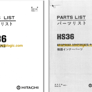 Hitachi HS36 JIB Crane Full Parts Catalog