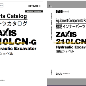 Hitachi ZX210LCN-G Hydraulic Excavator Full Parts Catalog