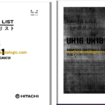 Hitachi UH16, UH181 Hydraulic Excavator Full Parts Catalog