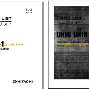 Hitachi UH16, UH181 Hydraulic Excavator Full Parts Catalog