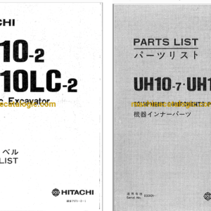 Hitachi UH10-2,UH123 Hydraulic Excavator Full Parts Catalog