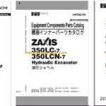 Hitachi ZX350LC-7, ZX350LCN-7 Hydraulic Excavator Full Parts and Engine Parts Catalog