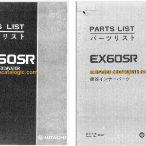 Hitachi EX60SR Hydraulic Excavator Full Parts Catalog