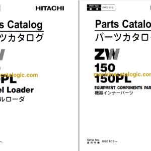 Hitachi ZW150,ZW150PL Wheel Loader Full Parts Catalog