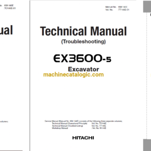 Hitachi EX3600-5 Excavator Technical and Workshop Manual