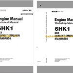Hitachi 6HK1 GB3 EXHAUST EMISSION STANDARDS Technical and Workshop Engine Manual