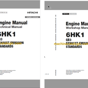 Hitachi 6HK1 GB3 EXHAUST EMISSION STANDARDS Technical and Workshop Engine Manual