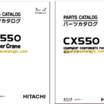 Hitachi CX550 Crawler Crane Full Parts Catalog