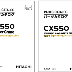 Hitachi CX550 Crawler Crane Full Parts Catalog