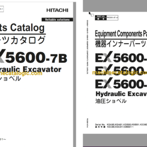 Hitachi EX5600-7B Hydraulic Excavator Full Parts Catalog