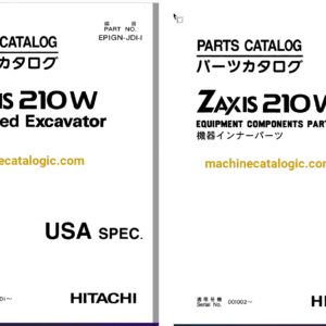 Hitachi ZX210W JD spec. Wheeled Excavator Full Parts Catalog