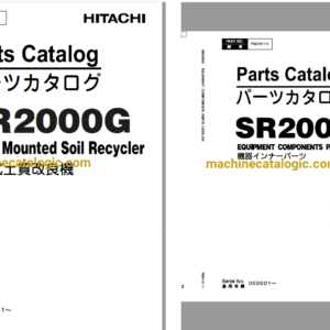 Hitachi SR2000G Track Mounted Soil Recycler Full Parts Catalog