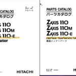 Hitachi ZX110, ZX110M, ZX110-E Excavator Full Parts Catalog