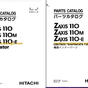 Hitachi ZX110, ZX110M, ZX110-E Excavator Full Parts Catalog