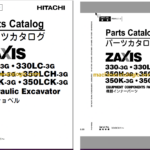 Hitachi ZX330-3G,ZX330LC-3G,ZX350H-3G,ZX350LCH-3G,ZX350K-3G,ZX350LCK-3G Hydraulic Excavator Full Parts Catalog