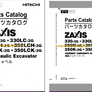 Hitachi ZX330-3G,ZX330LC-3G,ZX350H-3G,ZX350LCH-3G,ZX350K-3G,ZX350LCK-3G Hydraulic Excavator Full Parts Catalog