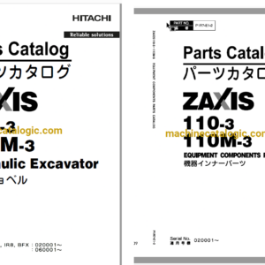 Hitachi ZX110-3,ZX110M-3 Hydraulic Excavator Full Parts Catalog