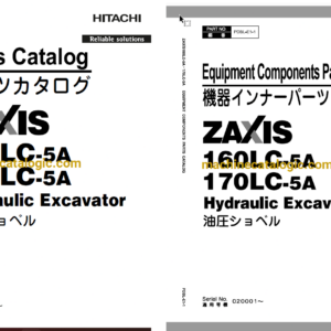 Hitachi ZX160LC-5A ,ZX170LC-5A Hydraulic Excavator Full Parts Catalog Hitachi ZX160LC-5A ,ZX170LC-5A Hydraulic Excavator INDEX: