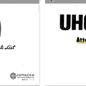 Hitachi UH03D, UH03DT, UH03M-2, WH03, UH04 Full Parts Catalog