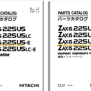 Hitachi ZX225US,ZX225USLC,ZX225US-E,ZX225USLC-E Excavator Full Parts Catalog