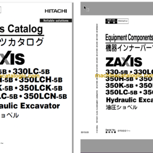 Hitachi ZX330-5B,ZX330LC-5B,ZX350H-5B,ZX350LCH-5B,ZX350K-5B,ZX350LCK-5B,ZX350LC-5B,ZX350LCN-5B Hydraulic Excavator Full Parts Catalog