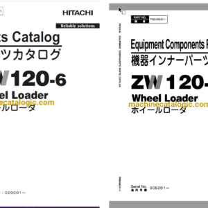 Hitachi ZW120-6 Wheel Loader Full Parts Catalog