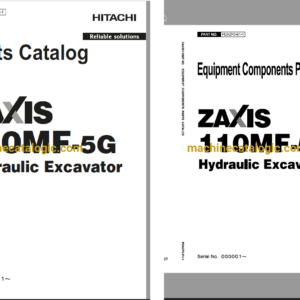 Hitachi ZX110MF-5G Hydraulic Excavator Full Parts Catalog