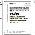 Hitachi ZX330-5G Series Hydraulic Excavator Full Parts and Engine Parts Catalog