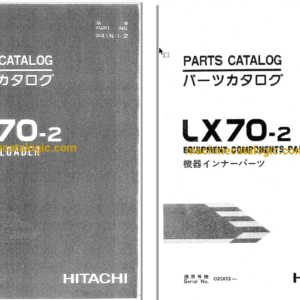 Hitachi LX70-2 Wheel Loader Full Parts Catalog