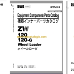 Hitachi ZW120-G Wheel Loader Full Parts and Engine Parts Catalog