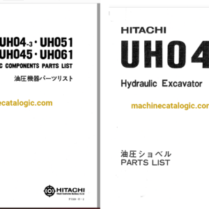 Hitachi UH04-3 Hydraulic Excavator Full Parts Catalog