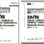 Hitachi ZX330-5G,ZX330LC-5G,ZX350H-5G,ZX350LCH-5G Hydraulic Excavator Full Parts Catalog