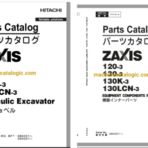 Hitachi ZX120-3,ZX130-3,ZX130K-3,ZX130LCN-3 Hydraulic Excavator Full Parts Catalog