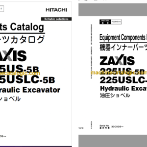 Hitachi ZX225US-5B,ZX225USLC-5B Hydraulic Excavator Full Parts Catalog