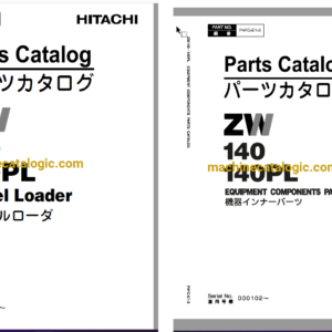 Hitachi ZW140, ZW140PL Wheel Loader Full Parts Catalog