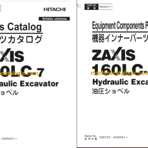 Hitachi ZX160LC-7 Hydraulic Excavator Full Parts Catalog