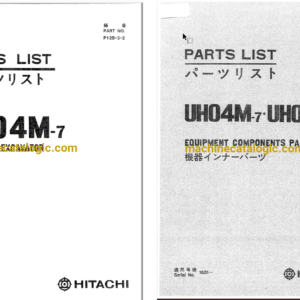 Hitachi UH04M-7 Hydraulic Excavator Full Parts Catalog