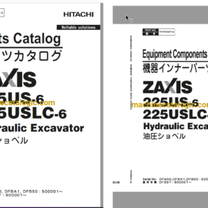 Hitachi ZX225US-6 Series Hydraulic Excavator Full Parts Catalog