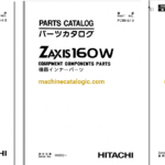 Hitachi ZX160W Wheeled Excavator Full Parts and Engine Parts Catalog