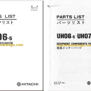 Hitachi UH06-5, UH071 Hydraulic Excavator Full Parts Catalog