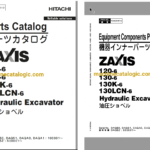 Hitachi ZX120-6, ZX130-6, ZX130K-6, ZX130LCN-6 Hydraulic Excavator Full Parts Catalog