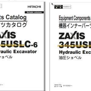 Hitachi ZX345USLC-6 Hydraulic Excavator Full Parts Catalog