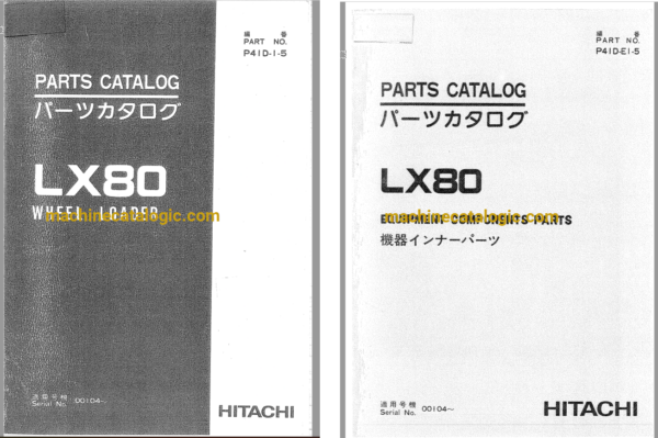 Hitachi LX80 Wheel Loader Full Parts Catalog