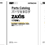 Hitachi ZX170W-3 Wheeled Excavator Full Parts and Engine Parts Catalog